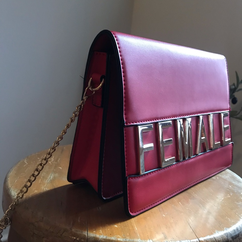 Red “Female” Purse